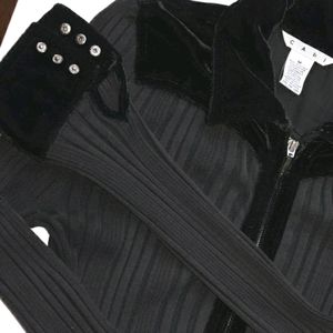 😍 Sexy Slinky Ribbed Black Cardigan/Jacket